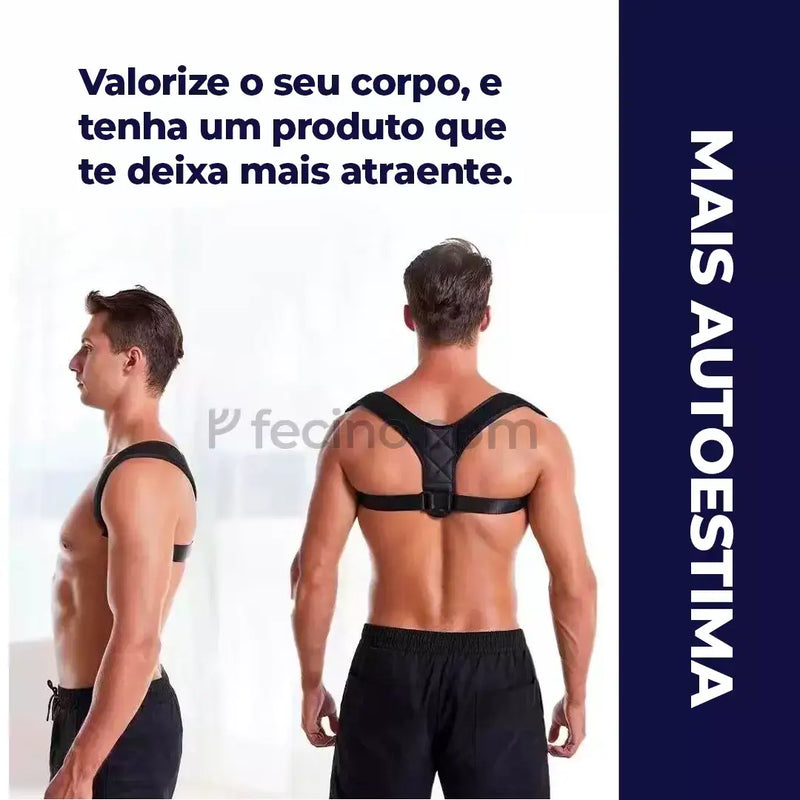 Ergonom® - Corretor Postural Alinha Coluna - Compre 1 Leve 2