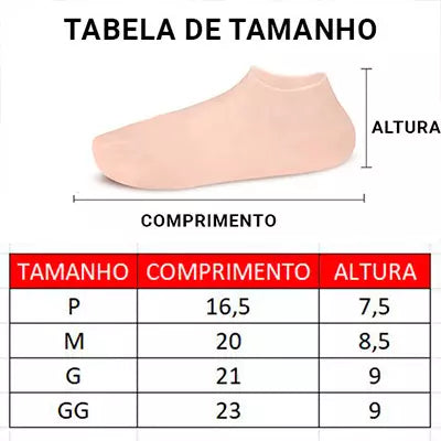 Meias Hidratantes de Silicone - Hydra Bem