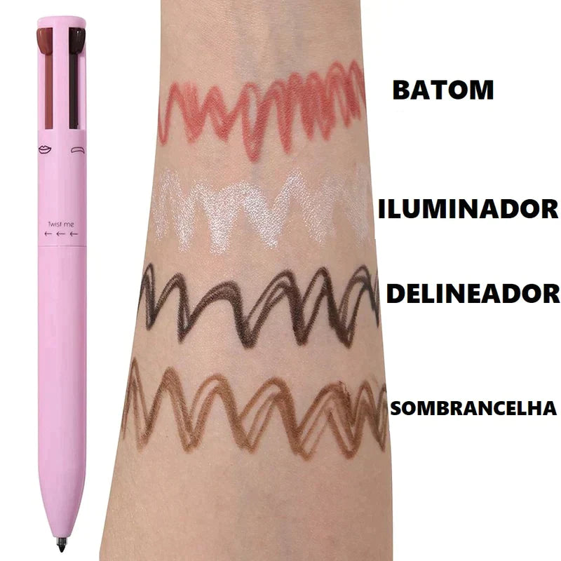 Caneta Makeup 4 em 1 + FRETE GRÁTIS