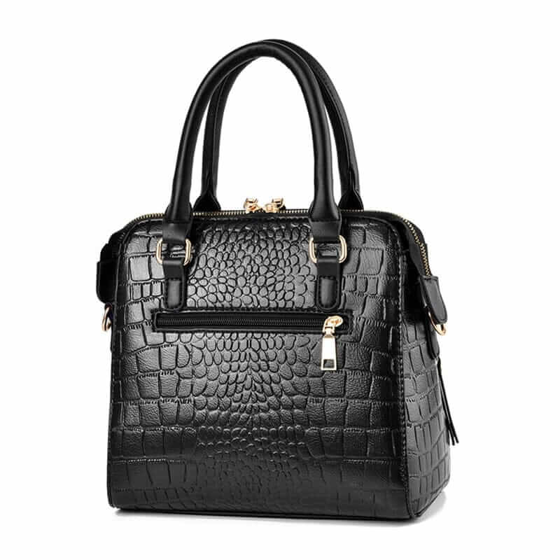 Bolsa de Couro Design Crocodilo